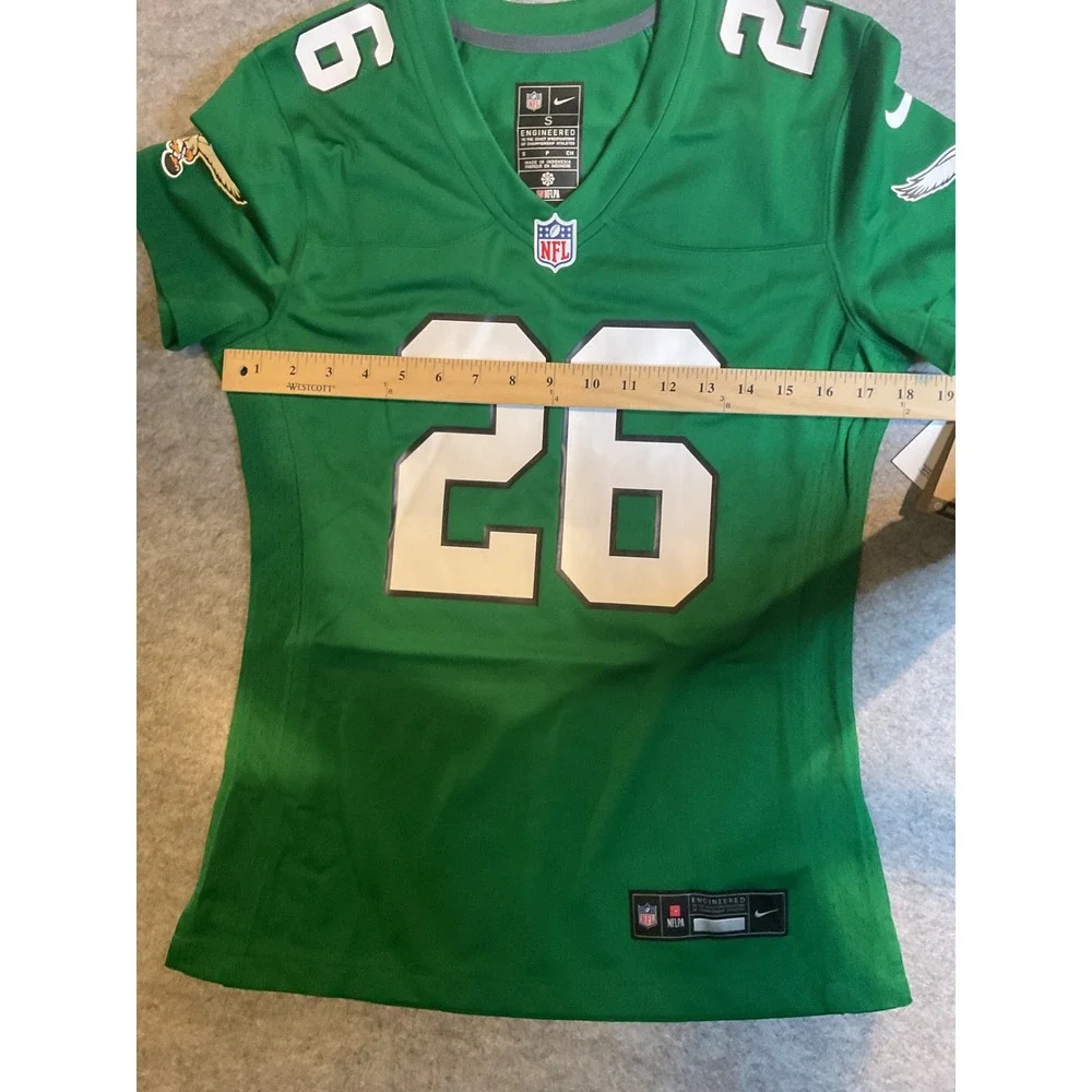NWT Nike NFL Philadelphia Eagles Saquon Barkley 26 Jersey Kelly Green Women's S